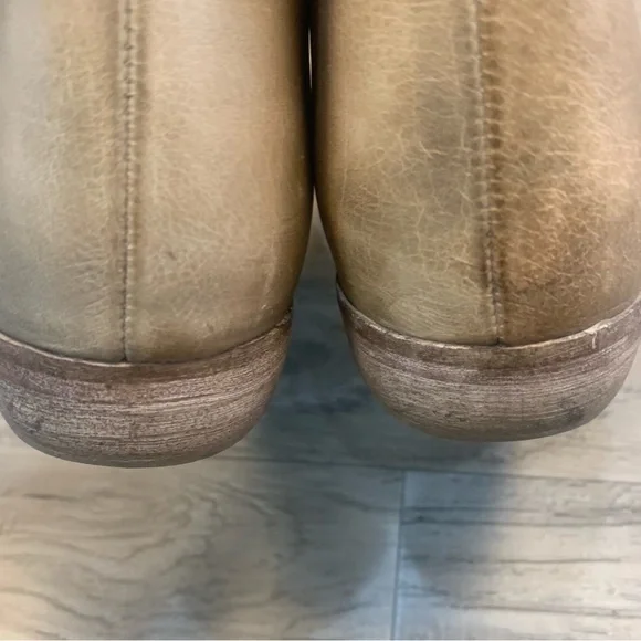 Free People Royale Distressed Leather Pointed Cut Out Flats - Picture 8 of 14